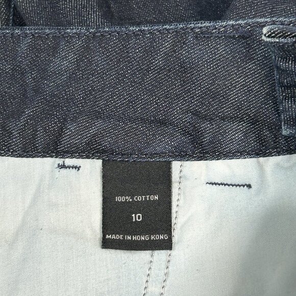 LONDON JEAN Dressy Mid-Rise Jeans Womens 10 Y2K Wide Leg Dark Blue VTG 90s - Picture 10 of 11